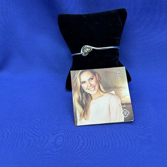 Kendra Scott Presleigh Love Knot Cuff Bracelet Gold-Tone - Picture 11 of 11